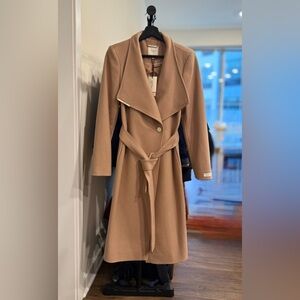 Ted Baker Wool Wrap Coat with Magnetic Closure